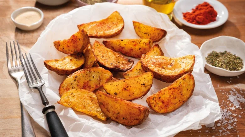Pečené bramborové hranolky z horkovzdušné fritézy s kořením