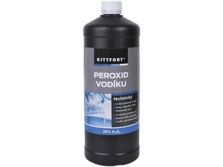 Technický peroxid vodíku 30% ve tmavé lahvi