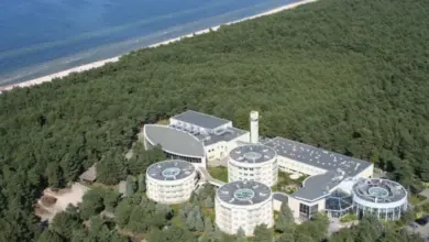 Resort complex by sea